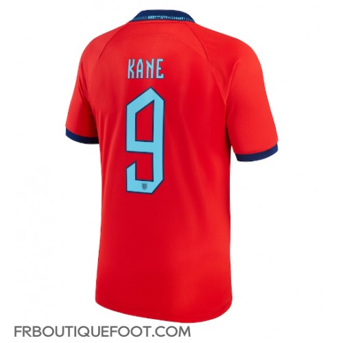 Maillot de foot Angleterre Harry Kane #9 Extérieur vêtements Monde 2022 Manches Courtes